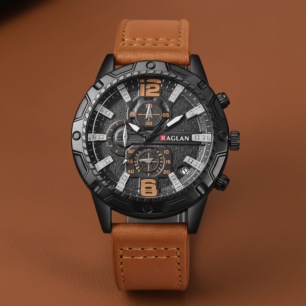 Brown Raglan Leather Watch