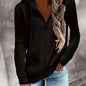 [Zip Up Hoodies Sweatshirt] Zip Up Drawstring Hoodies, Casual Soldi Long Sleeve Sweatshirt, Women's Clothing