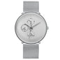2025 Mens Luxury Watches for Men Business Casual Ultra Thin Clock, Stainless Steel, Mesh Belt