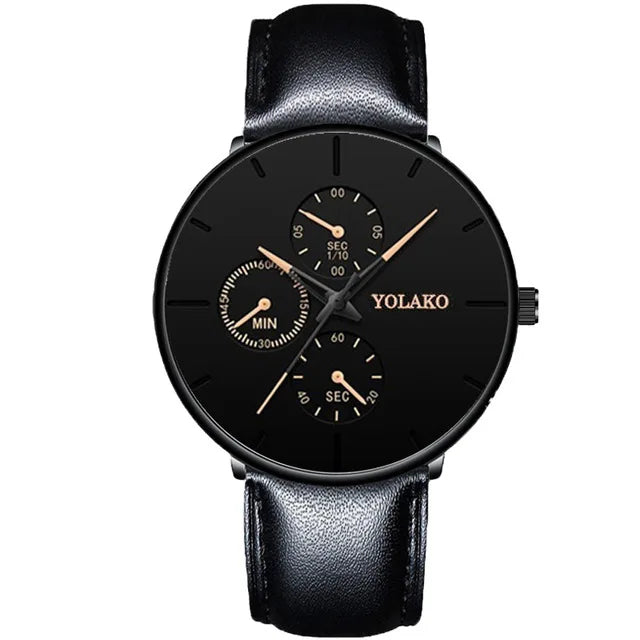 2025 Mens Luxury Watches for Men Business Casual Ultra Thin Clock, Stainless Steel, Mesh Belt
