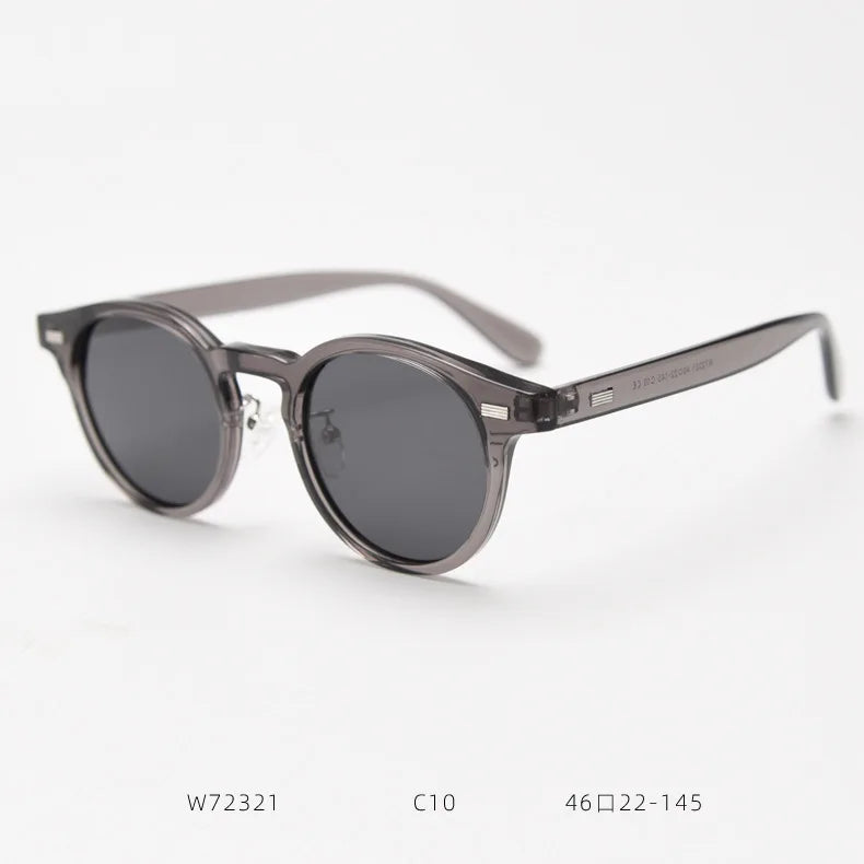 2024 TR90 Sun Glasses Trendy Men's and Women's Round Retro TAC Polarized Sunglasses