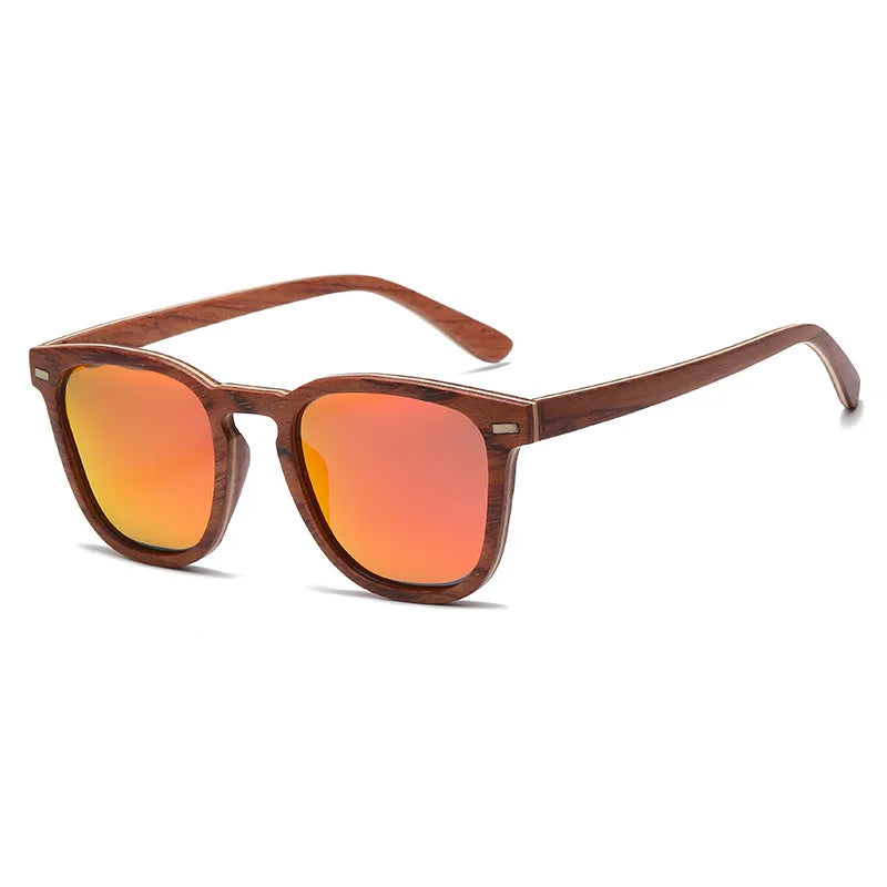 New Minimalist Sunglasses Full Wooden Frame, Polarized, Eco-friendly Sun Glasses
