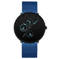 2025 Mens Luxury Watches for Men Business Casual Ultra Thin Clock, Stainless Steel, Mesh Belt