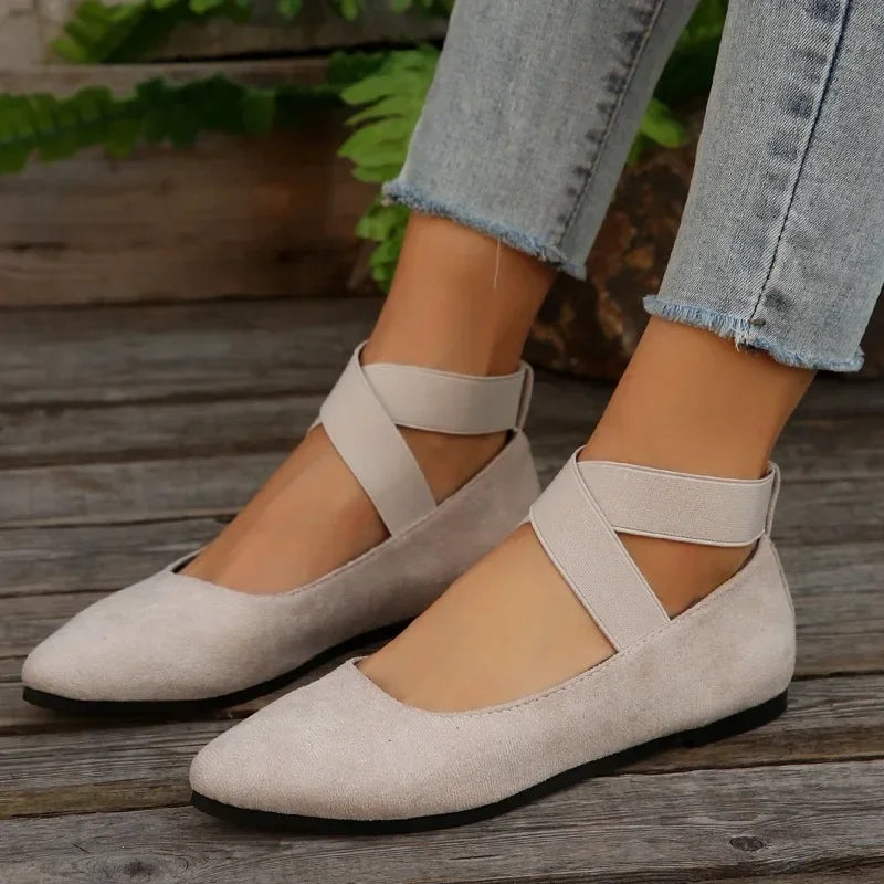 Soft Bottom w/ Ankle Wrap Flats