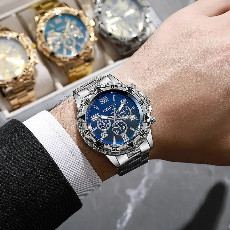 Mens Luxury Watche. Fashion High Quality, Full Steel Sports Male Clock
