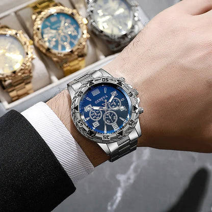 Mens Luxury Watche. Fashion High Quality, Full Steel Sports Male Clock