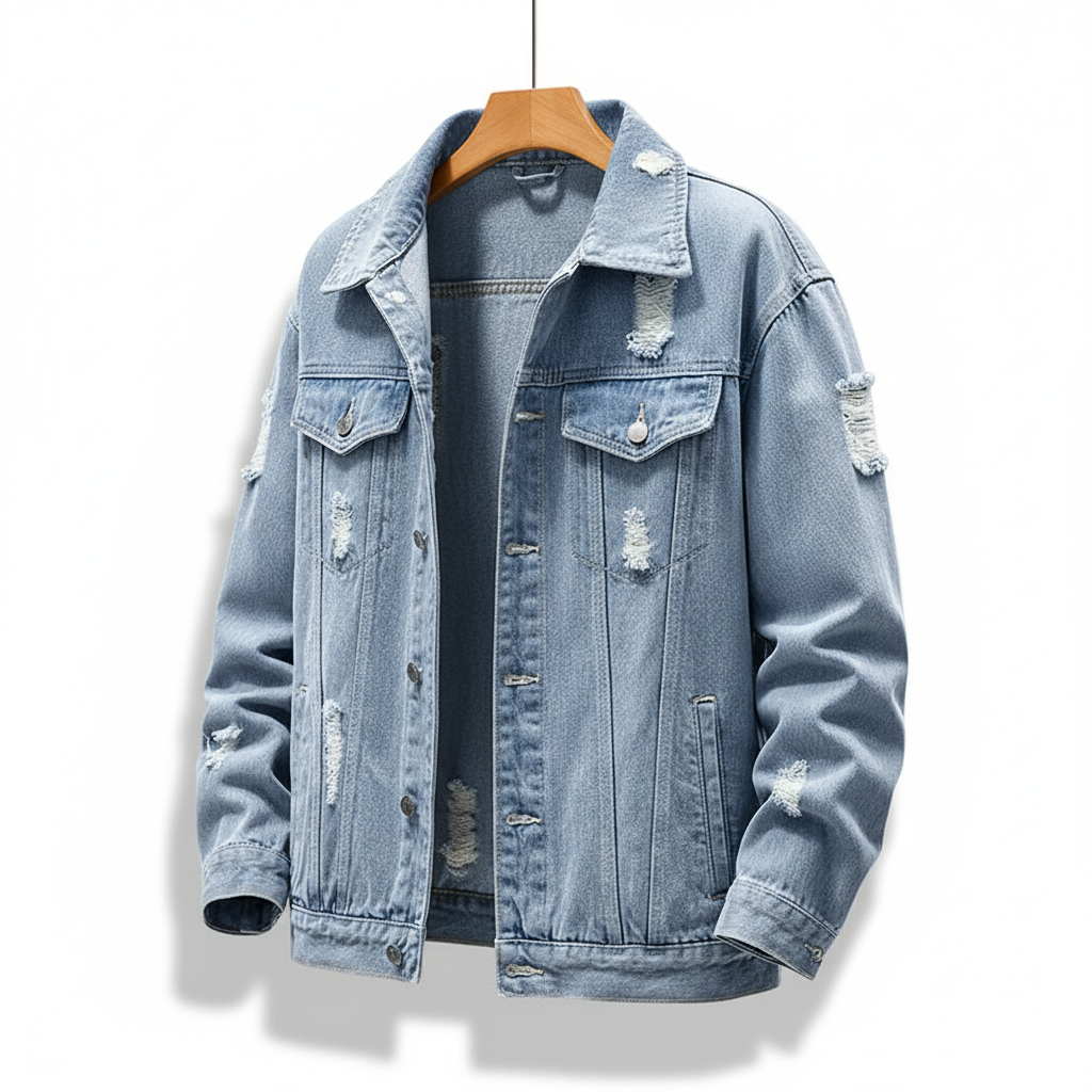 Distressed Denim Jacket