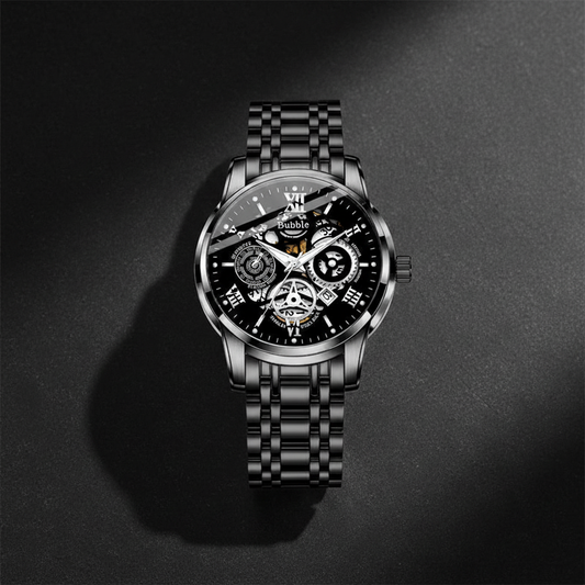 Black Bubble Quartz Watch