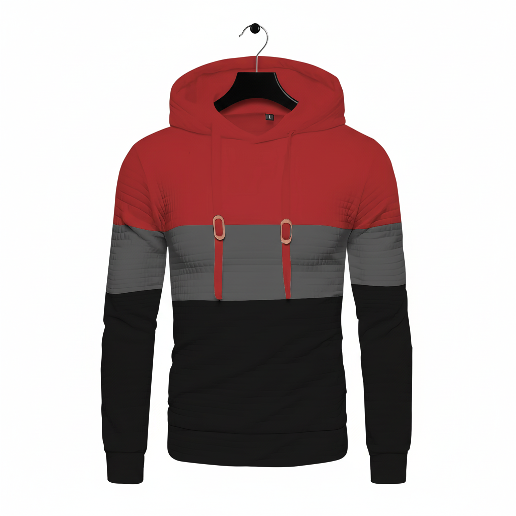 Waffle Pattern Hoodie