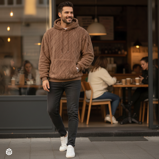 Soft Polyester Hooded Sweatshirt