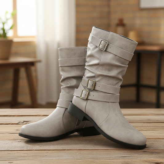 Retro Mid Calf Boots