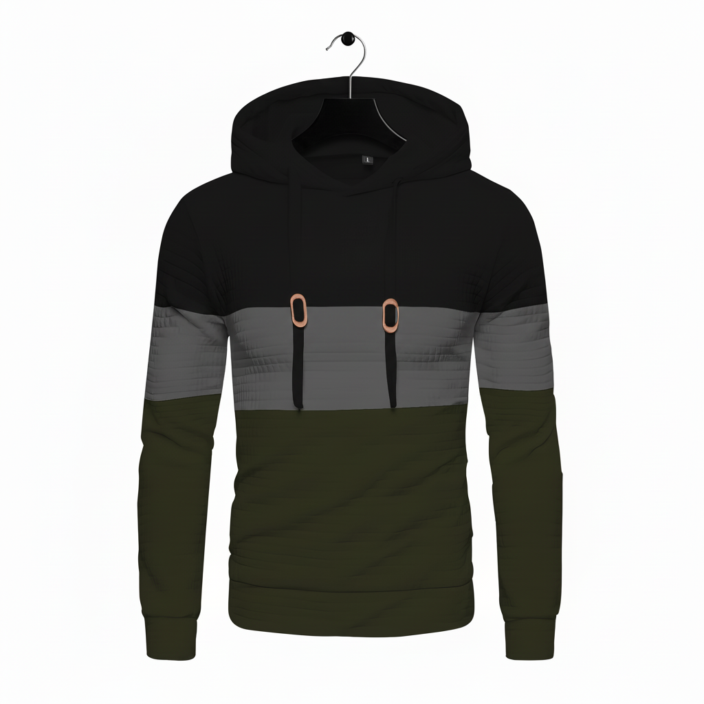 Waffle Pattern Hoodie